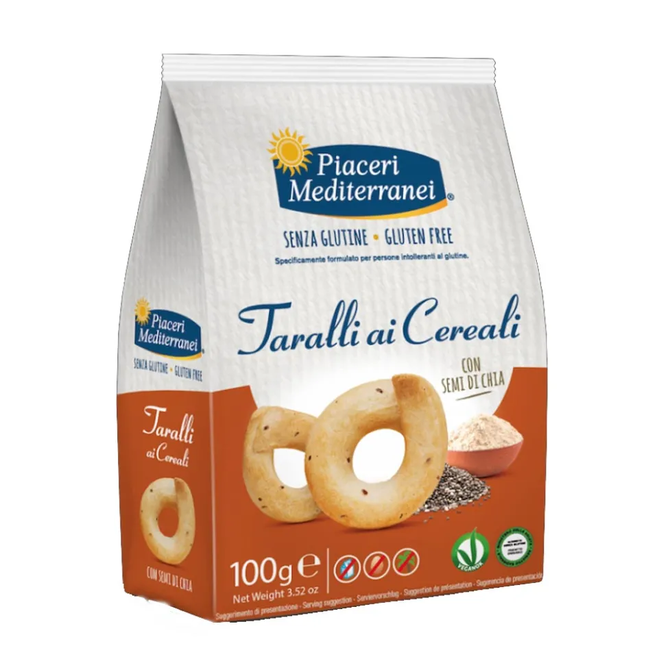 Piaceri Mediterranei Taralli ai Cereali Senza Glutine, 100g