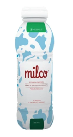 Piam Farmaceutici Milco - Bevanda aproteica sostitutiva del latte per dieta ipoproteica, 500 ml