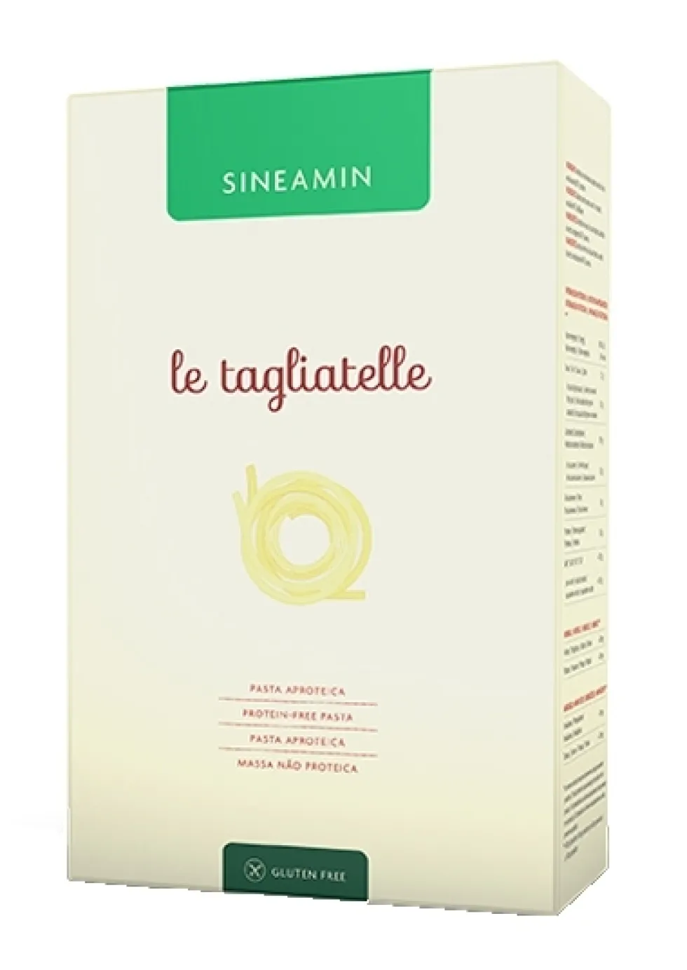 Piam Farmaceutici Sineamin - Pasta aproteica per insufficienza renale, tagliatelle Sineamin 250 g