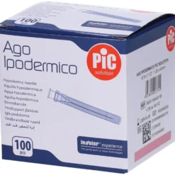Pic Ago Ipodermico G18 1 1/2 - Ago sterile monouso per la terapia iniettiva, 100 aghi
