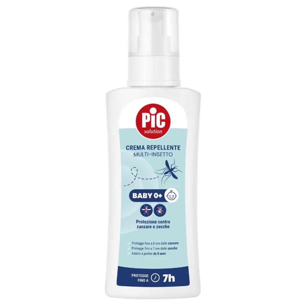 Pic Bengal Baby 0+ - Crema repellente multi-insetto contro zecche e zanzare, 100 ml