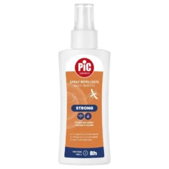 Pic Bengal Strong - Spray repellente multi-insetto per la protezione da zanzare e zecche, 100 ml