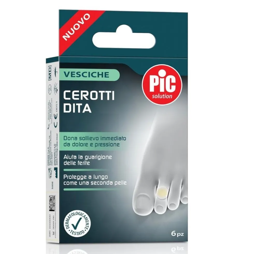 Pic Cerotti Vesciche Dita - Protezione in gel per il sollievo dal dolore, cerotto Pikdare 6 pezzi