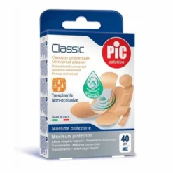 Pic Classic - Cerotti universali con antibatterico per la protezione delle ferite, 40 pezzi