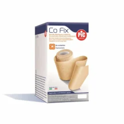Pic Co Fix - Benda elastica coesiva per lussazioni e stiramenti, 1 pezzo da 12 cm x 5 m