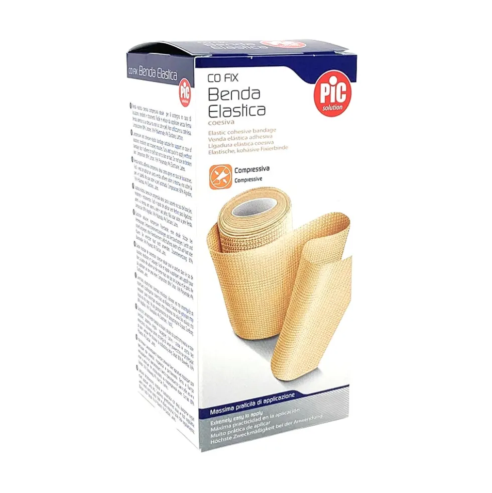 Pic Co Fix - Benda Elastica Coesiva 10cm x 5m, 1 Pezzo