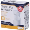 Pic Dress Fix Auricolar - Benda orlata cotone per medicazioni auricolari, 1 pezzo da 1 cm x 5 m