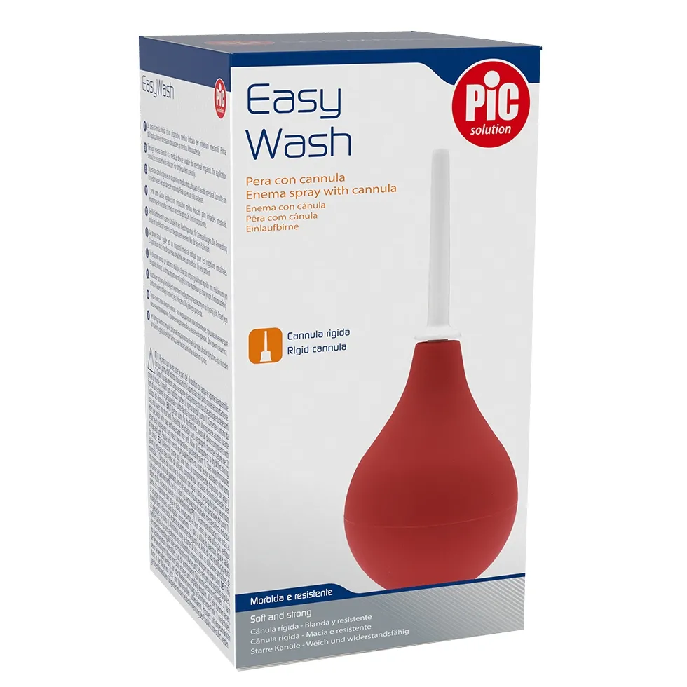 Pic Easy Wash con cannula - Pera detergente e igienizzante, Pikdare lavaggio pera 224 ml