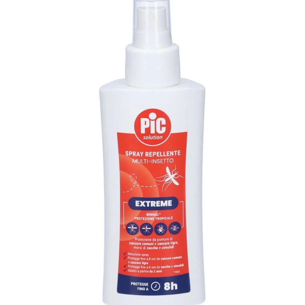 Pic Extreme Bengal Spray Repellente Multi-Insetto Protezione Tropicale, 100ml