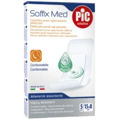 Pic Soffix Med - Cerotto post-operatorio delicato 15x8 cm, 5 medicazioni