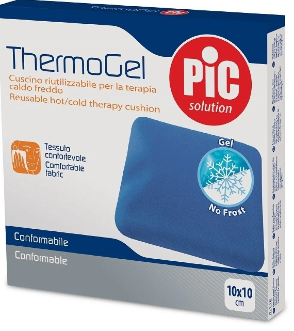 Pic ThermoGel Cuscino in gel caldo/freddo per dolori muscolari 10 x 10 cm, 1 pezzo