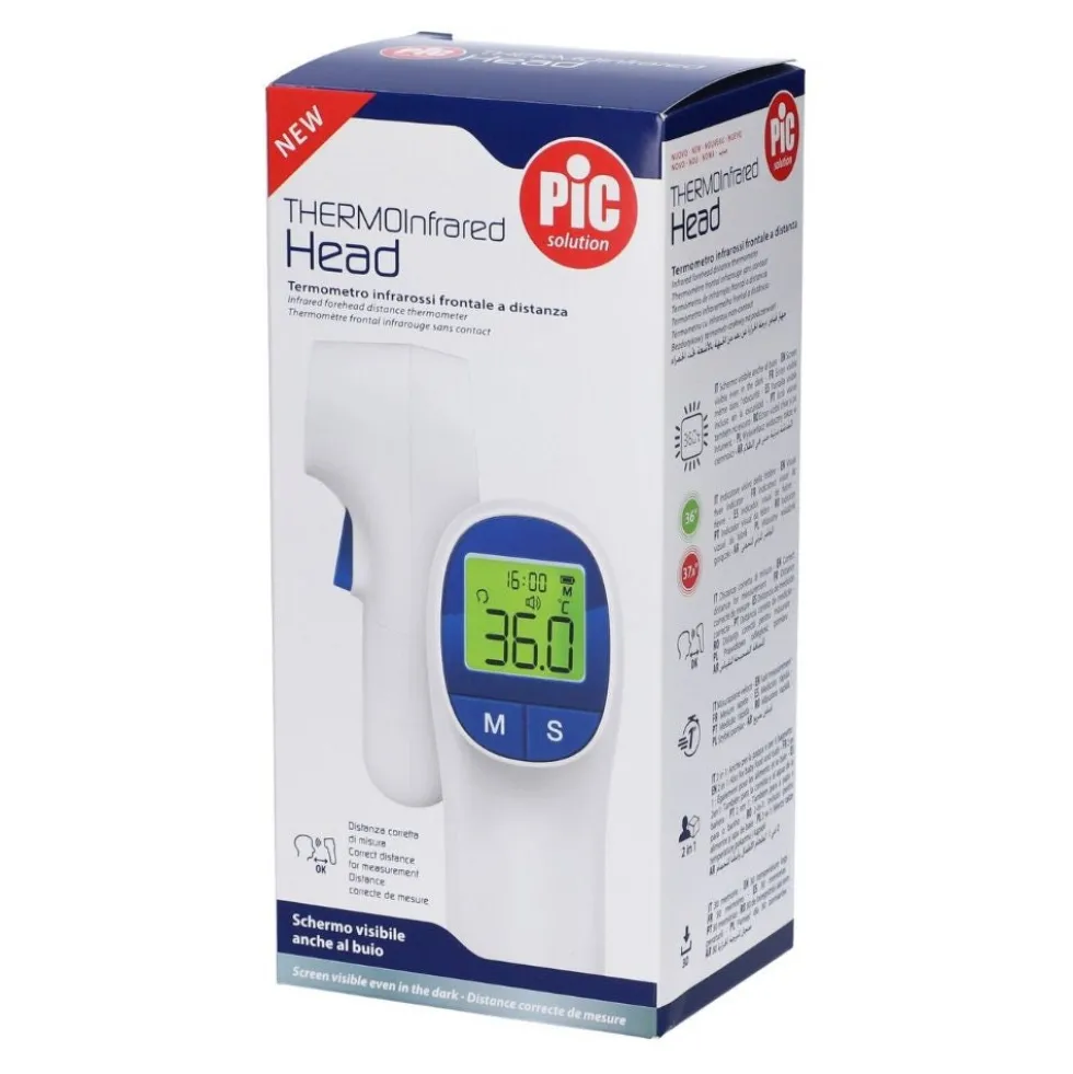 Pic ThermoInfrared Head - Termometro frontale a infrarossi per misurare la temperatura, 1 termometro