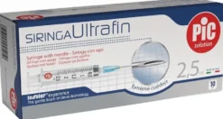 Pic Ultrafin Extreme G23 Siringa sterile monouso con ago, 10 pezzi da 2,5 ml