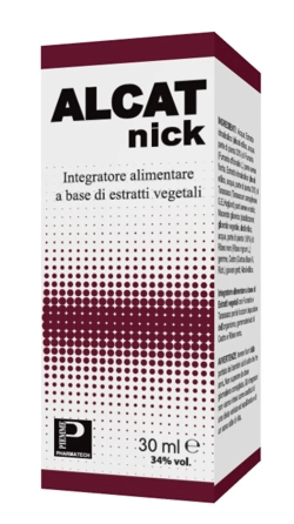 Piemme Pharmatech Alcat Nick - Integratore in gocce Piemme Pharmatech per la depurazione, 50 ml