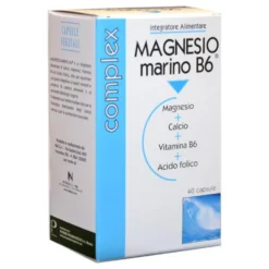 Piemme Pharmatech Magnesio B6 marino - Integratore per la stanchezza e i muscoli, 40 capsule