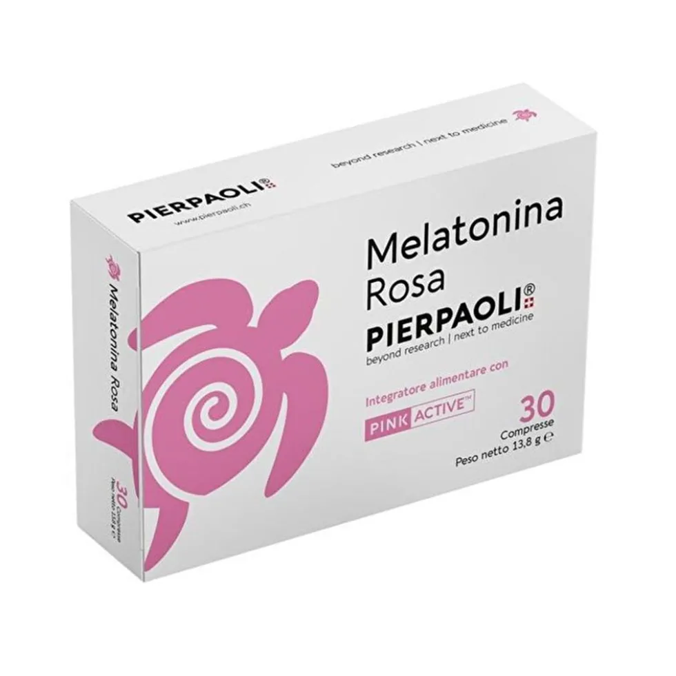 Pierpaoli Melatonina Rosa Integratore Alimentare Pink Active, 30 Compresse