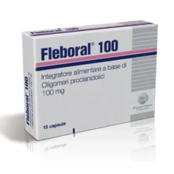 Pierre Fabre Fleboral 100 - Integratore alimentare per il microcircolo e gambe gonfie, 15 capsule