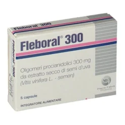 Pierre Fabre Fleboral 300 - Per il microcircolo, integratore alimentare Pierre Fabre 5 capsule