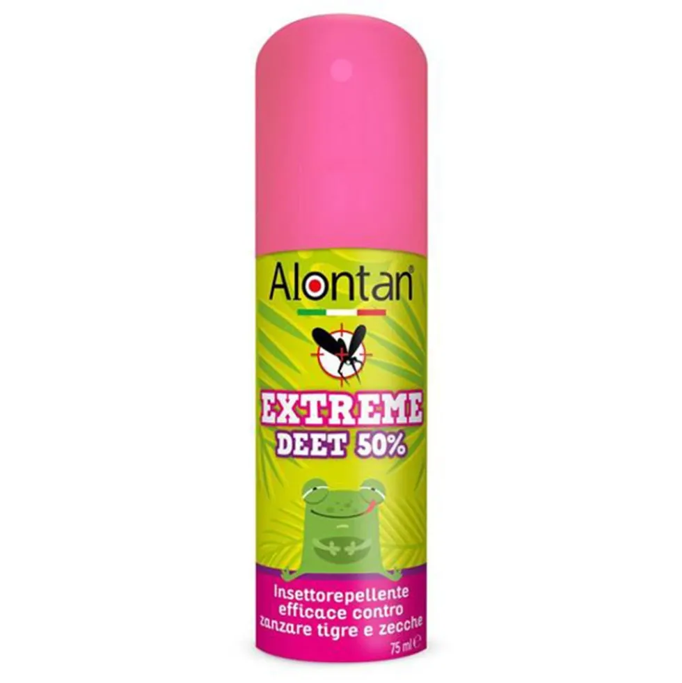 Pietrasanta Pharma Alontan Extreme - Spray insettorepellente contro le zanzare e le zecche, 75 ml