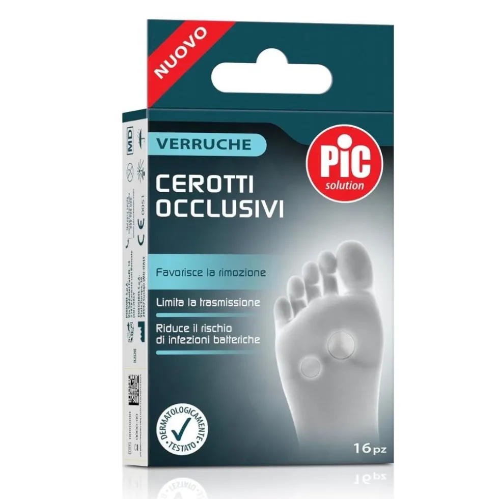 Pikdare Pic Verruche - Cerotto Pikdare per verruche comuni e plantari, 16 pezzi