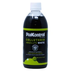 Plakkontrol Absolute White Collutorio Nero ad azione Sbiancante, 500ml