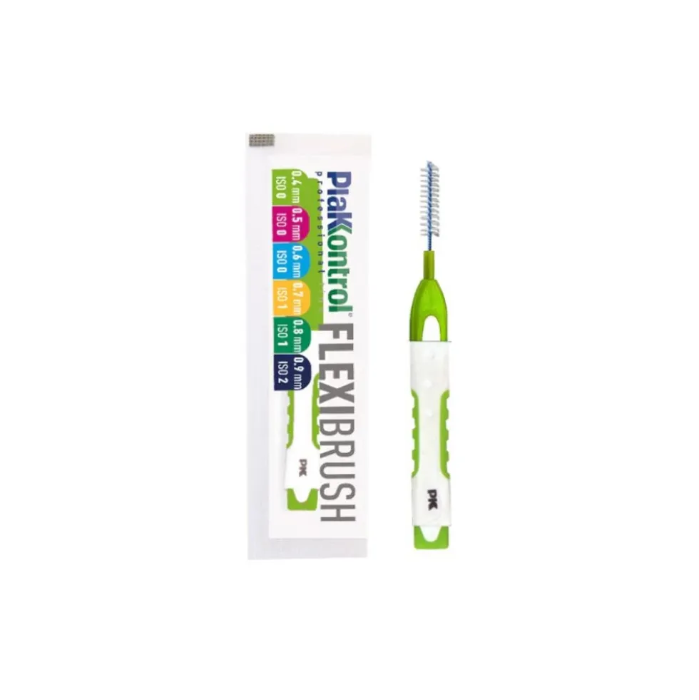 Plakkontrol FlexiBrush - Scovolino interdentale flessibile per l'igiene orale, 1 pezzo da 0,4 mm