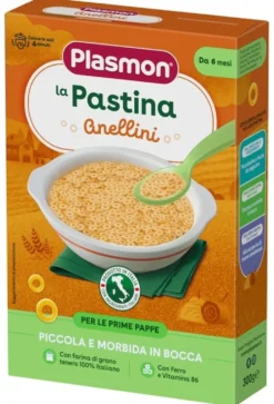Plasmon La Pastina Anellini - La pasta anellini Plasmon per lo svezzamento dai 6 mesi, 300 g