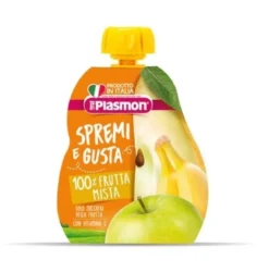 Plasmon Spremi e gusta - Purea di frutta mista alimento per l'infanzia dal 6° mese, 100 ml