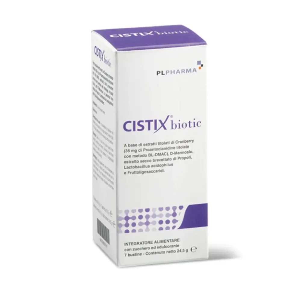 PL Pharma Cistix - Biotic Integratore Alimentare Vie Urinarie, 7 Bustine
