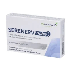 PL Pharma Serenerv Notte Integratore Alimentare, 30 Compresse