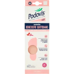 Podovis Solette Décolleté Effetto Comfort - Supporto in gel per tallone e avampiede, 6 paia