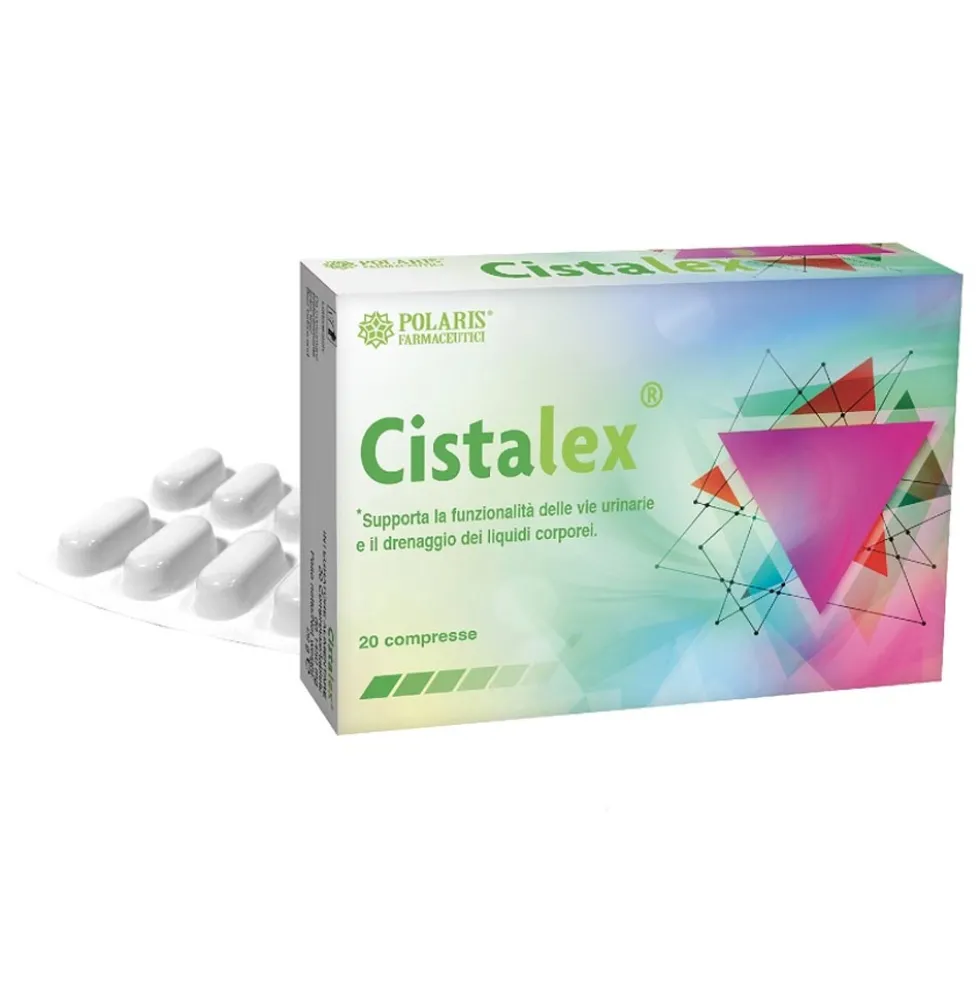Polaris Farmaceutici Cistalex Integratore Drenaggio Liquidi, 20 compresse