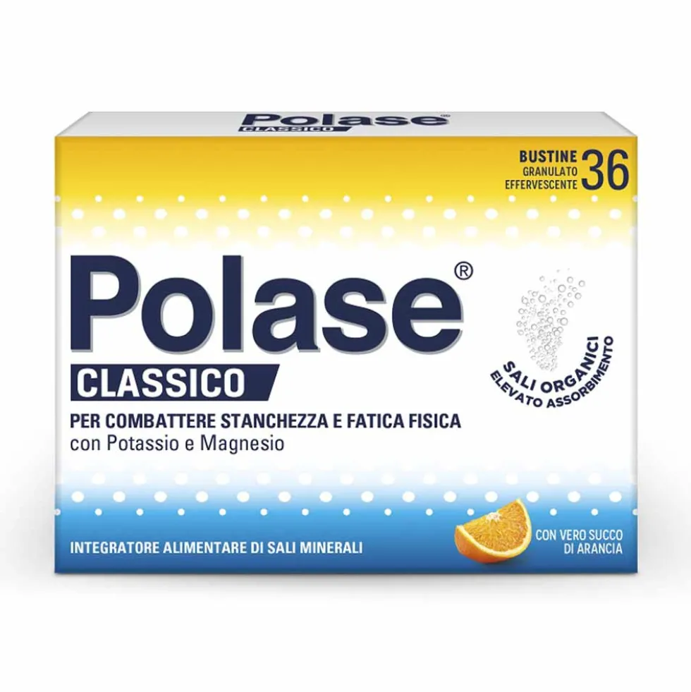 Polase Classico Integratore Sali Minerali Magnesio Potassio Gusto Arancia,36 Bst