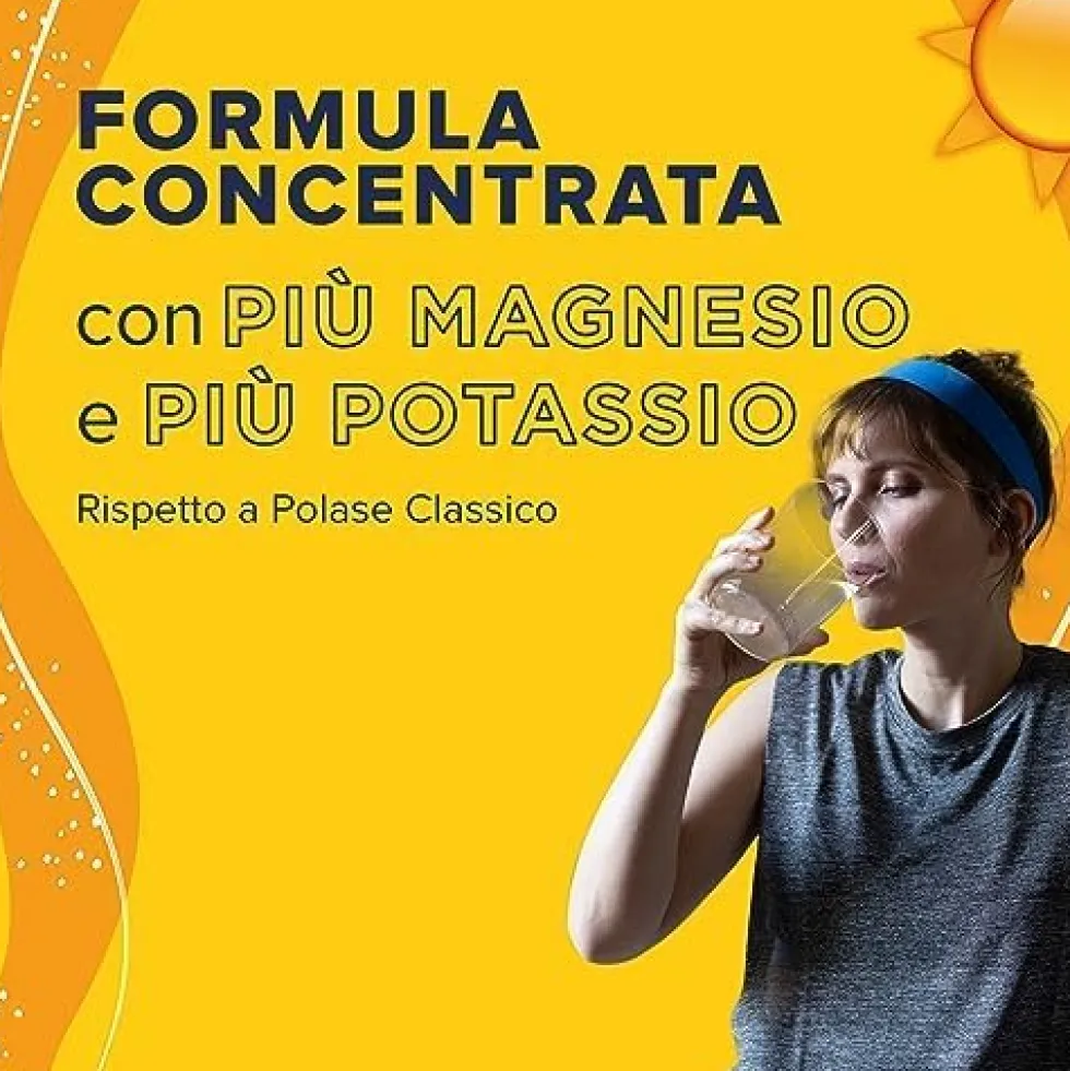 Polase Plus - Integratore alimentare di potassio e magnesio per la stanchezza, 24 bustine