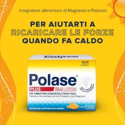 Polase Plus - Integratore alimentare di potassio e magnesio per la stanchezza, 24 bustine