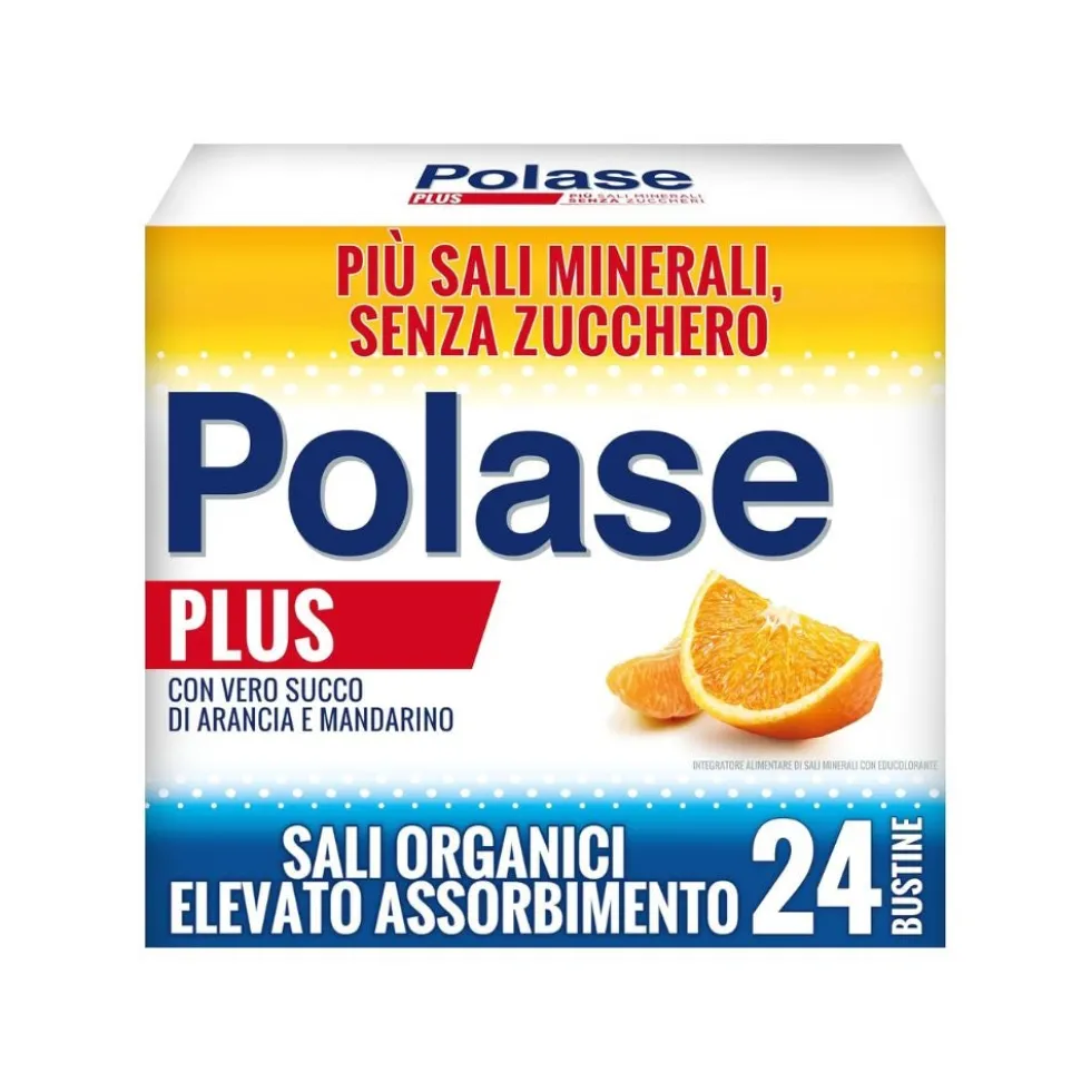 Polase Plus - Integratore alimentare di potassio e magnesio per la stanchezza, 24 bustine