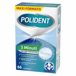 Polident 3 Minuti Pulitore Protesi Dentale Quotidiano, 66 Compresse
