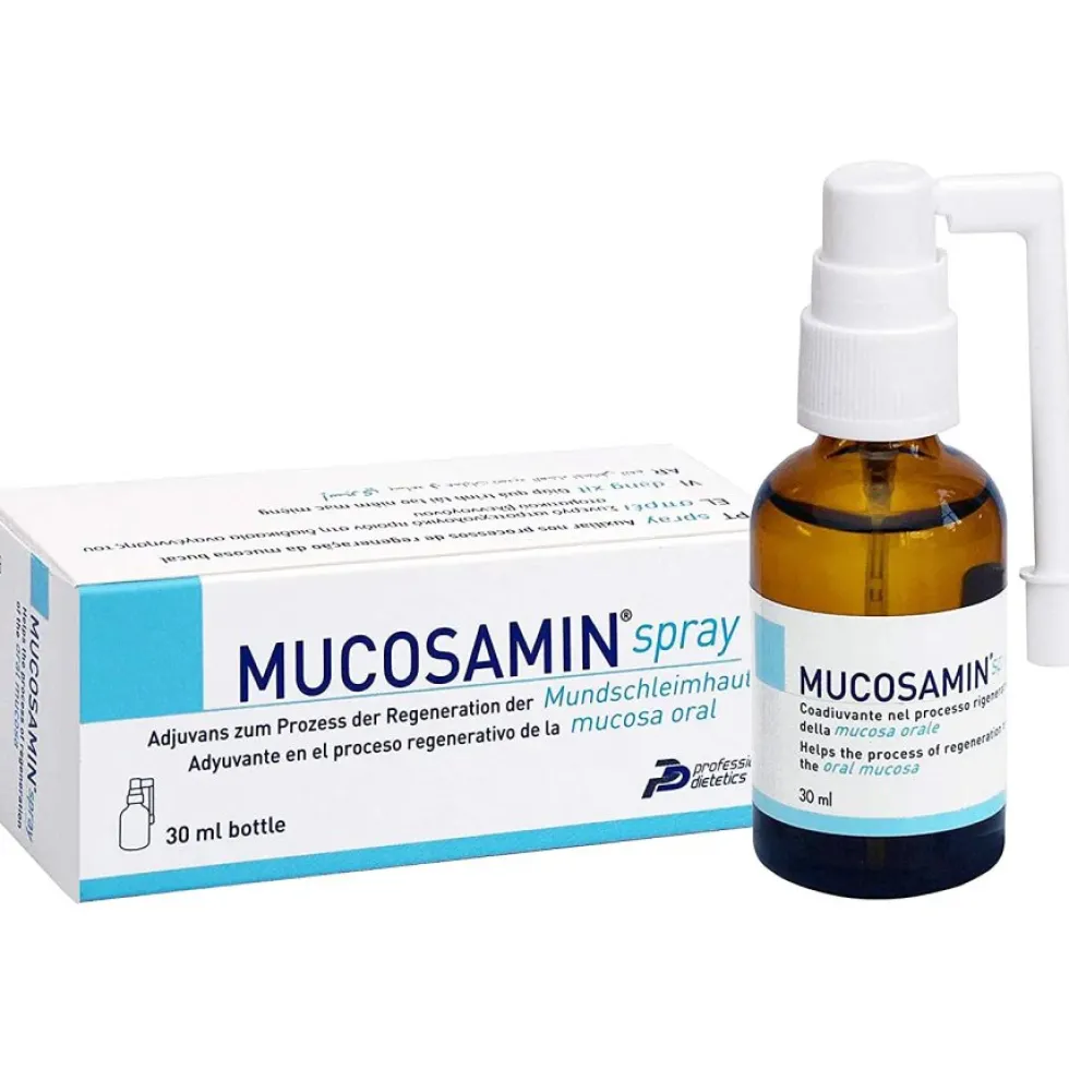Polifarma Benessere Mucosamin - Spray per la rigenerazione della mucosa orale, 30 ml