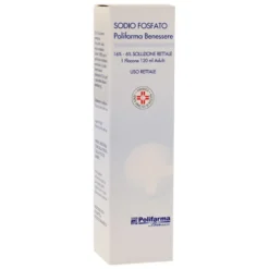 Polifarma Benessere Sodio fosfato lassativo Soluzione rettale per la stitichezza, 120 ml