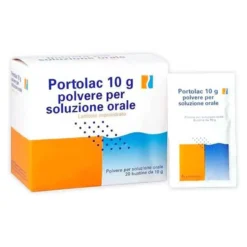 Portolac 10g Lattitolo Monoidrato Trattamento Stitichezza Occasionale, 20 Bustine