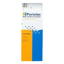 Portolac 66,67g/100ml Lattitolo Monoidrato Sciroppo Trattamento Stitichezza Occasionale, 200ml