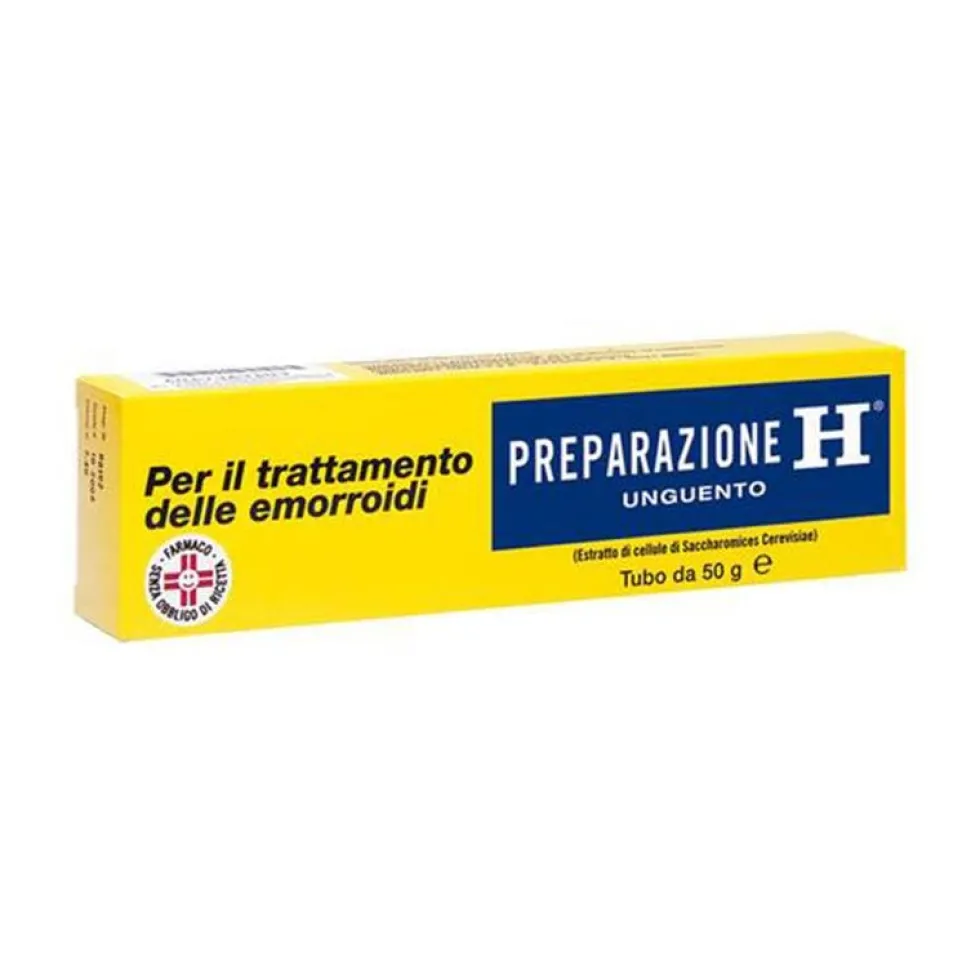 Preparazione H Unguento - Pomata per il trattamento delle emorroidi e delle ragadi anali, 50 g