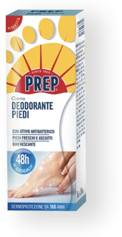 Prep Crema Deodorante Piedi 48H di Efficacia, 75ml