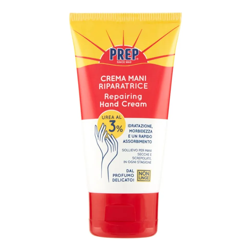 Prep Crema Mani Riparatrice - Crema mani nutriente per la pelle secca e screpolata, 75 ml