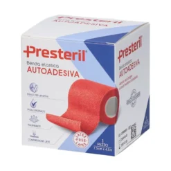 Presteril Benda Elastica Autoadesiva 7,5cm x 4,5m colore Rosso