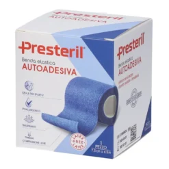 Presteril Benda Elastica Autoadesiva 7,5cm x 4,5m colore Blu