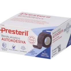 Presteril Benda Elastica Autoadesiva 2,5cm x 4,5m colore Nero
