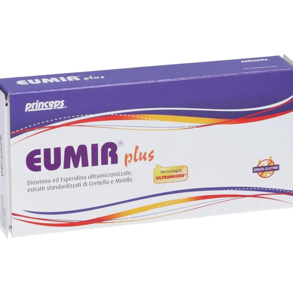 Princeps Eumir Plus - Integratore microcircolo per le gambe gonfie, 30 compresse da 930 mg