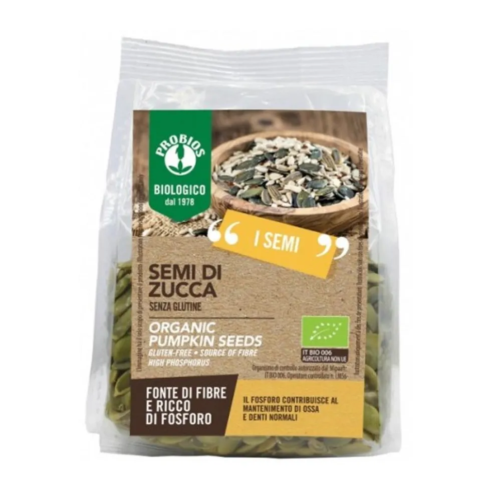 Probios Semi di Zucca Senza Glutine, 200g