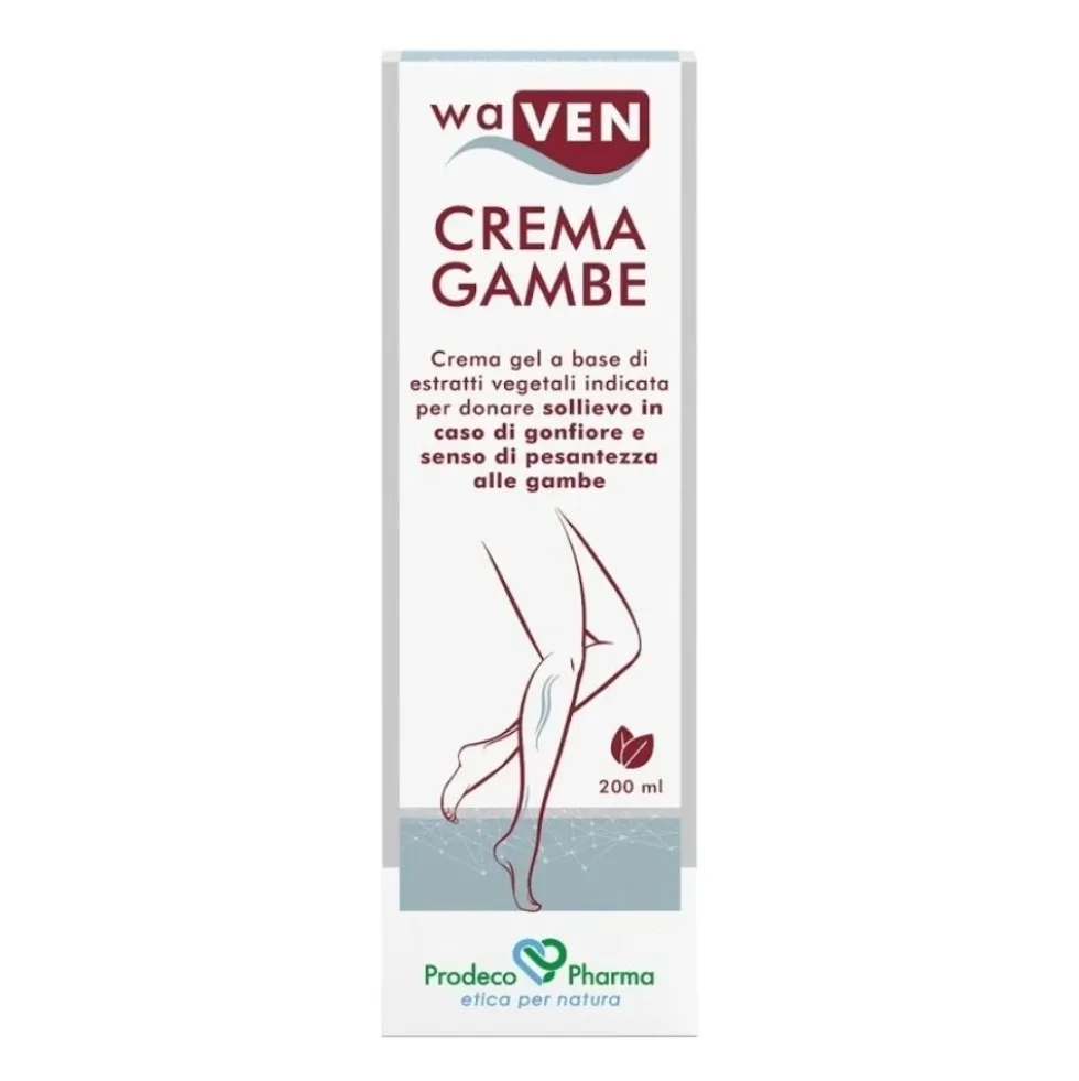Prodeco Pharma Waven - Crema Gel Gambe per Gonfiore e Pesantezza, 200ml